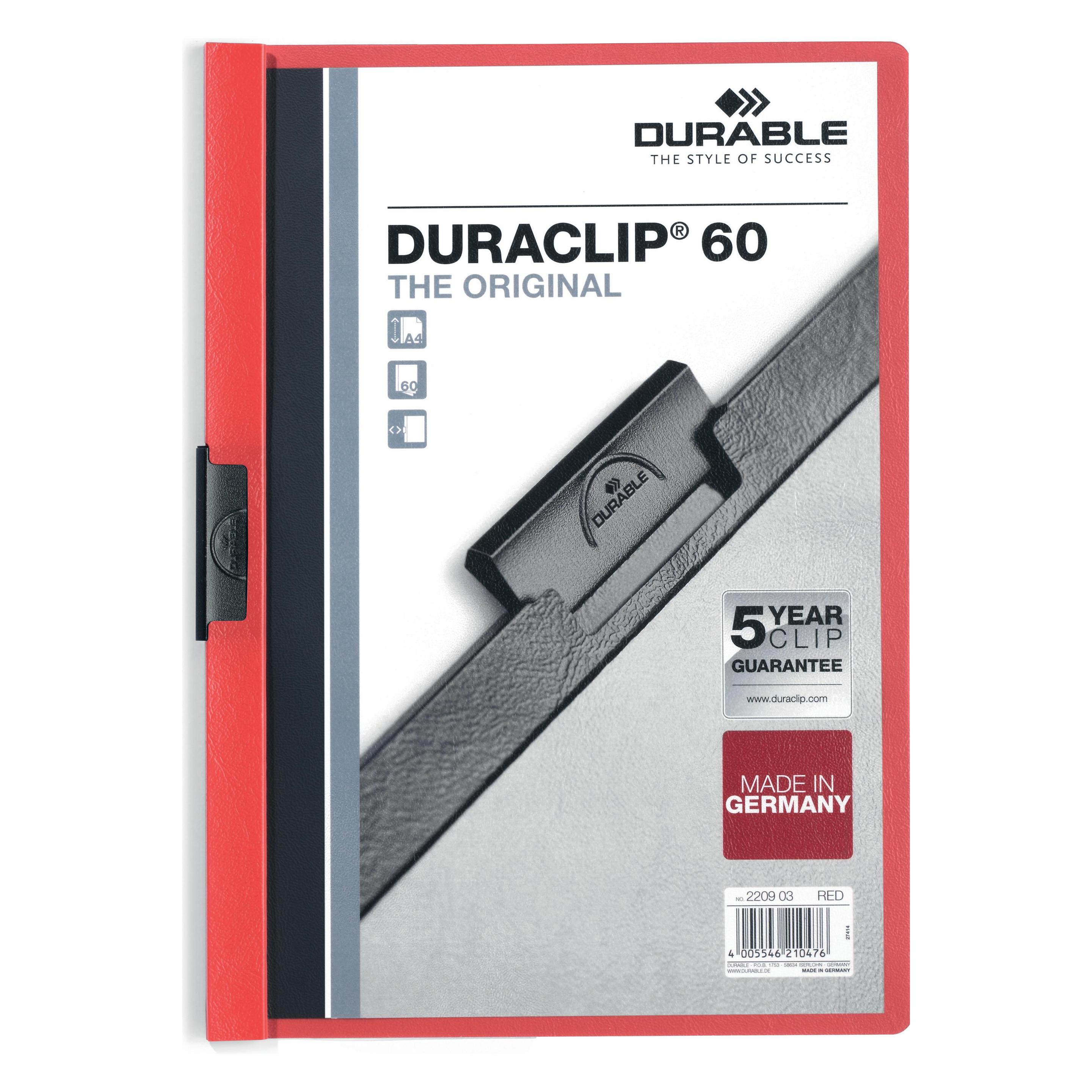 Durable Klemmhefter DURACLIP 60 (A4, 1x) (2209/03)