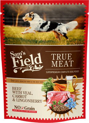 Sams Field True Meat Chiken Venado with Carrot Puppy 6 uds x 400g