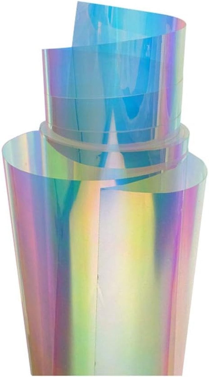 Multicolor Raamfolie Kameleon met Iridescent Regenboog Effect - 60 x 200 cm