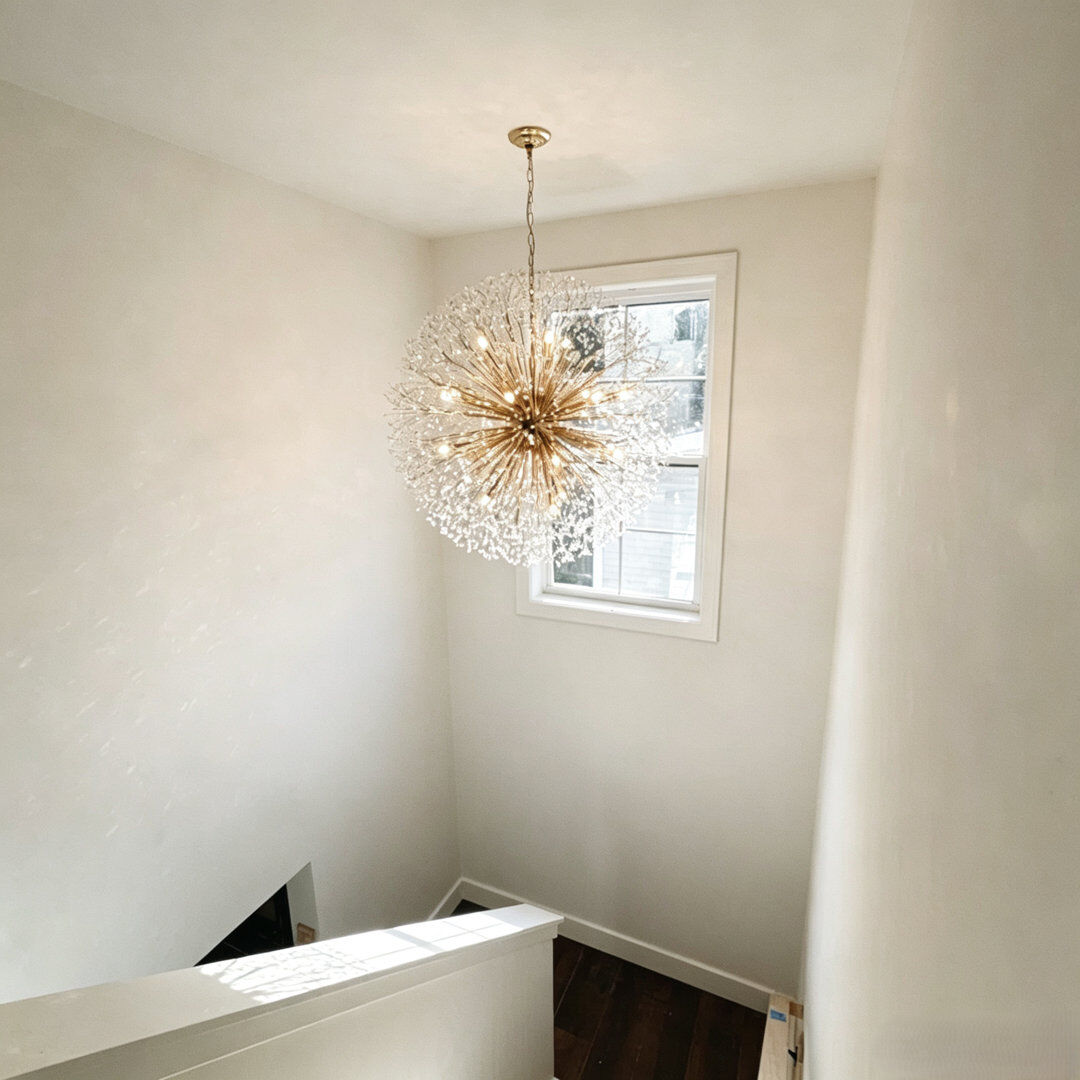 Canora Grey 20 - Light Luxury Sputnik Firework Chandelier Gold 80cm H x 80cm W x 80cm D