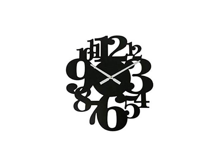 Rebecca Mobili Wanduhr, Dekorative Uhren, Schwarz, MDF Holz, Zeitgenössischer Stil, Analog, Wohnzimmer - Maße: 55 x 50 x 4,5 cm (HxLxB) - Art. RE6571