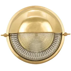 Licht-Erlebnisse, Gartenbeleuchtung, Wandlampe Orest Messing (E27, IP64)
