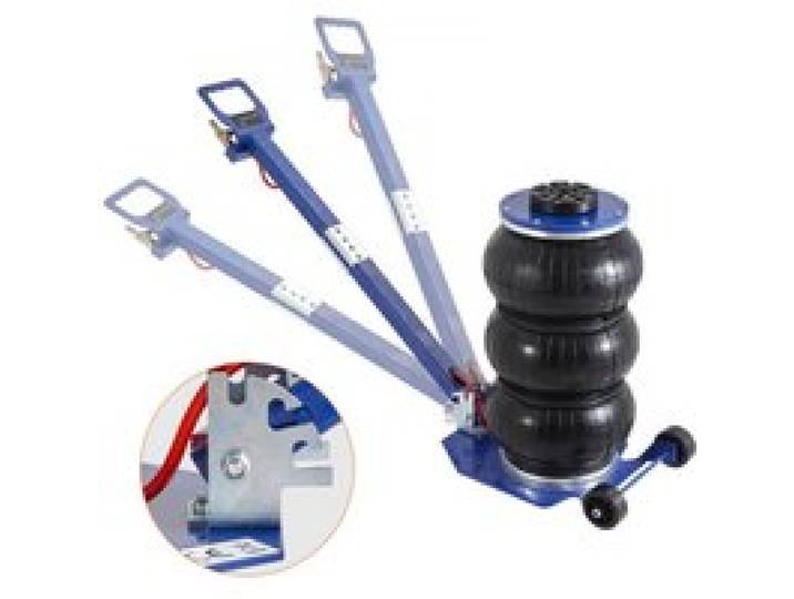 VEVOR Cric Pneumatique 3 T Plage 140-450 mm Cric de Levage Pneumatique 0,8-1,0 MPa avec 3 Coussins d’Air Poignée Ajustable Bleue Levage Rapide pour Réparation Entretien Voiture SUV Atelier Garage