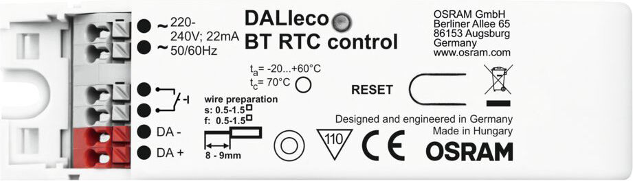 Osram Dalieco Bt Rtc Bt Rtc Control