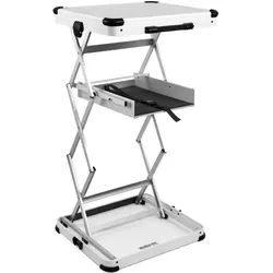 KKC Koffer Quiffice PRO QK-120 weiß Falt-Tisch und mobiler Arbeitsplatz