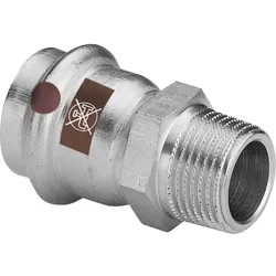 Viega Temponox Übergangsstück 811556 22 mm x R 1, Stahl, nicht rostend, R-Gewinde, SC-Contur