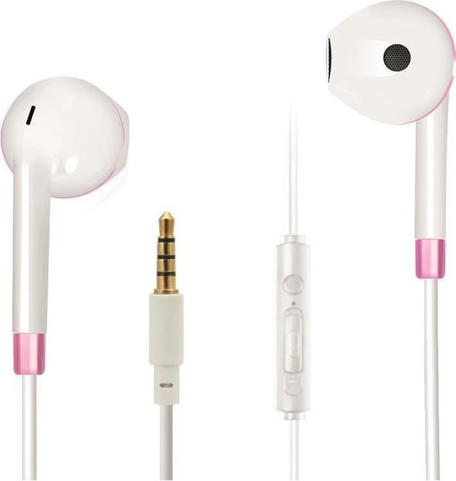 2GO In-Ear Stereo-Headset "Comfort" - weiß/pink