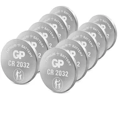 CR2032 GP Lithium Knopfzelle 3V 10 Stück