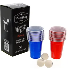 Beerpong-Deluxe Komplettes Set (22 Becher, 3 Bälle)