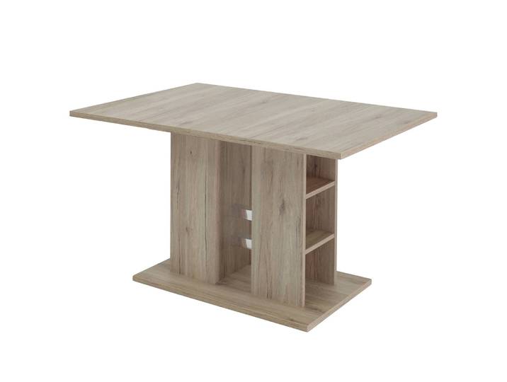 Esstisch Frise 120 x 76 x 80cm Braun/Eiche Sanremo Hell Dekor