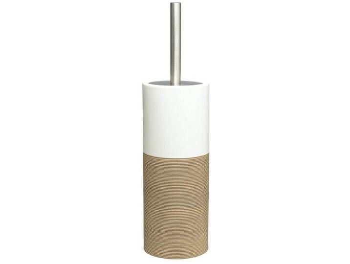 Sealskin Doppio - WC borstel met houder - Toiletborstel vrijstaand - Beige / Wit