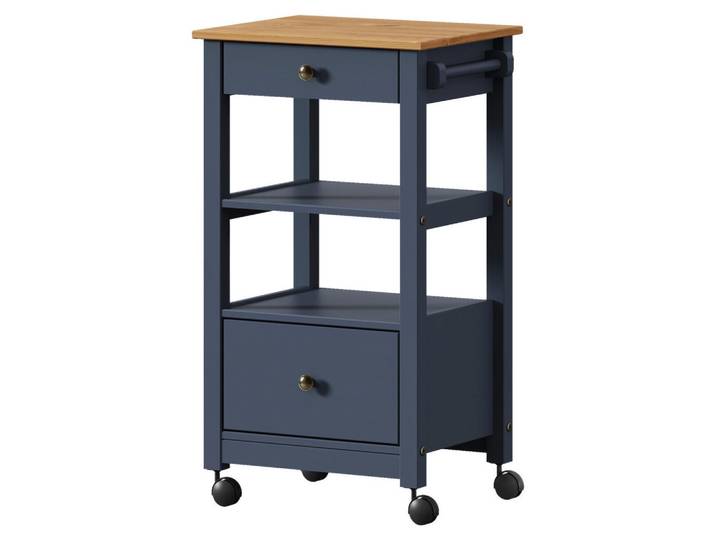 Livetastic Servierwagen, Braun, Grau, Holz, Kiefer, massiv, 2 Schublade(n) Schubladen, rechteckig, 50x90.6x40 cm, Esszimmer, Barmöbel, Barwagen