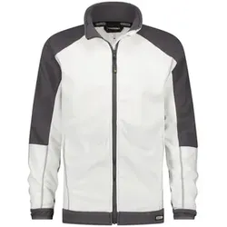 Kazan Zweifarbige Fleecejacke, weiß/zementgrau, Größe XL - weiß/zementgrau - XL