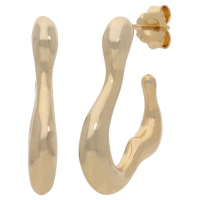 Paar Ohrstecker FIRETTI "Schmuck Geschenk Silber 925 Ohrschmuck Ohrringe Herz", gold (gelbgoldfarben), Ohrringe, Damen, Silber 925 (Sterlingsilber)