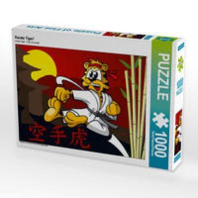 CALVENDO Puzzle Karate Tiger! | 1000 Teile Lege-Größe 64x48cm Foto-Puzzle für glückliche Stunden