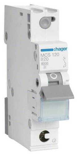 Hager MCS120 Leitungsschutzschalter 1polig 20A 400V