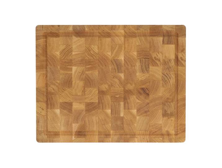 Nordwik Planche à découper en bois de bout Nordwik avec rigole à jus 36x46 cm Chêne