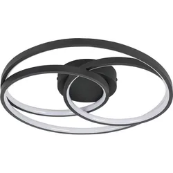 LED-Deckenleuchte Rimo Schwarz max. 24 Watt Deckenlampe