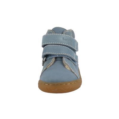 Stiefel LURCHI "Lurchi Jacky Barefoot", Mädchen, Gr. 32, blau (ice blau), Leder, Schuhe Stiefel