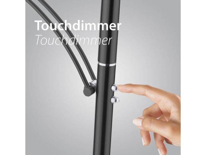 PAUL NEUHAUS LED-Stehleuchte anthrazit, dimmbar, Farbtemperatur-Speicherfunktion 2700-5000K, Artikelnummer 673-13