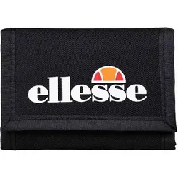 ELLESSE ellesse Unisex Geldbeutel - Clarino Wallet, Logoprint, Klettverschluss, mit Innenfächern, Größe 8x13x2 in Schwarz Schwarz