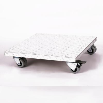 Möbelroller / Pflanzenroller (Profi) 40x40 cm, ALU, 300kg, Doppelrollen + Bremse, Marke: Szagato, Made in Germany