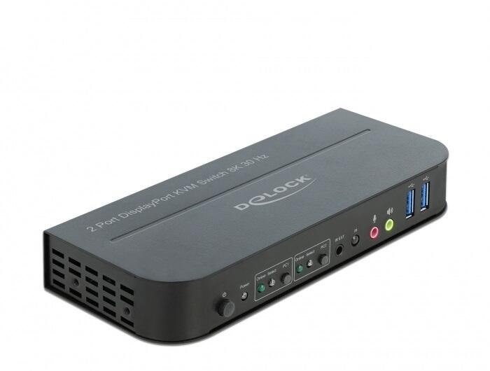 DeLOCK DisplayPort 1.4 KVM Switch mit USB 3.0 und Audio 11482