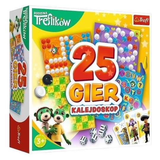Trefl Brettspiel 25 Spiele für die ganze Familie (Polnisch, 1 - 6 Spieler) (GXP-781441)
