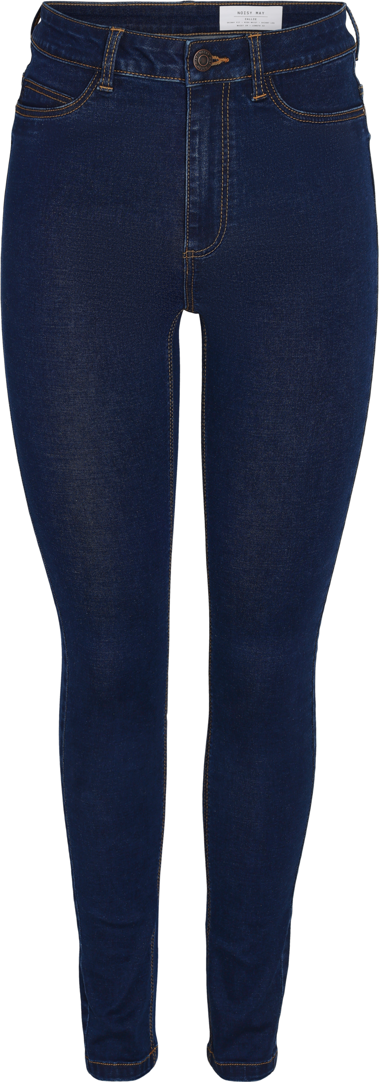 NOISY MAY Callie Hw Skinny Jeans Dark Blue Denim 25