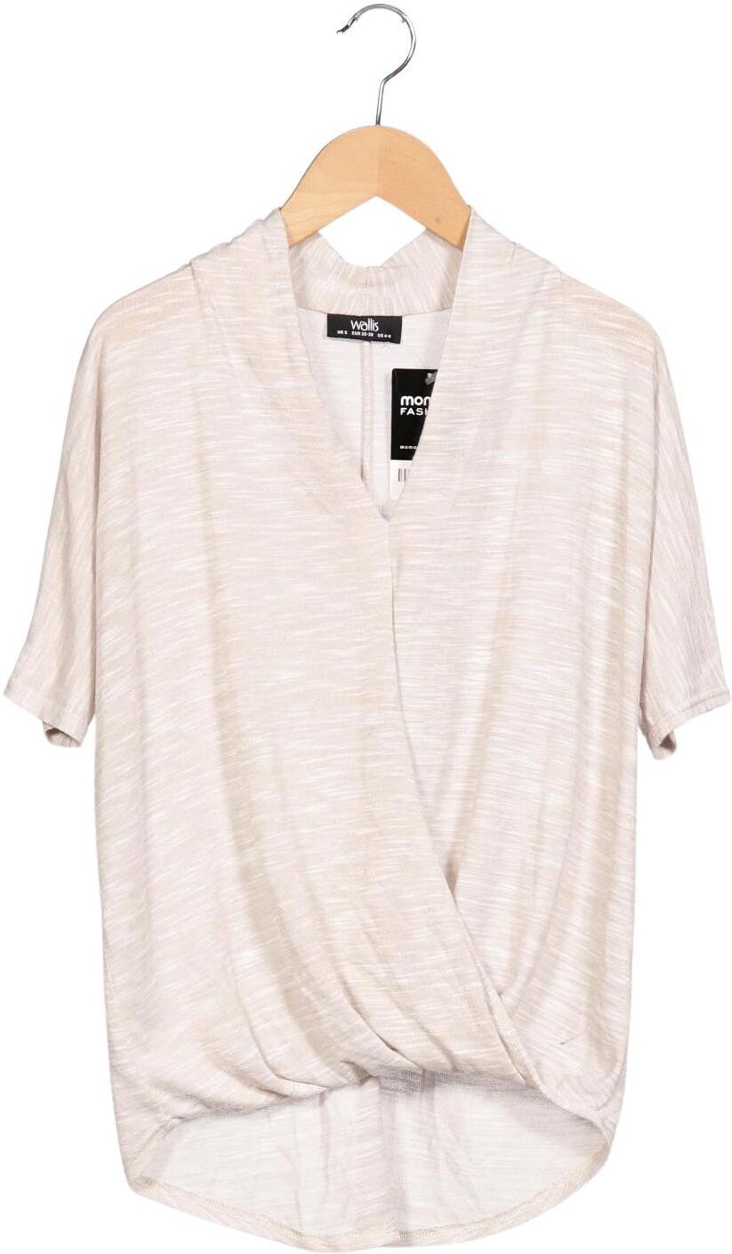 wallis Damen T-Shirt, Beige, Gr. EU 36, Viskose / Synthetik - Second Hand
