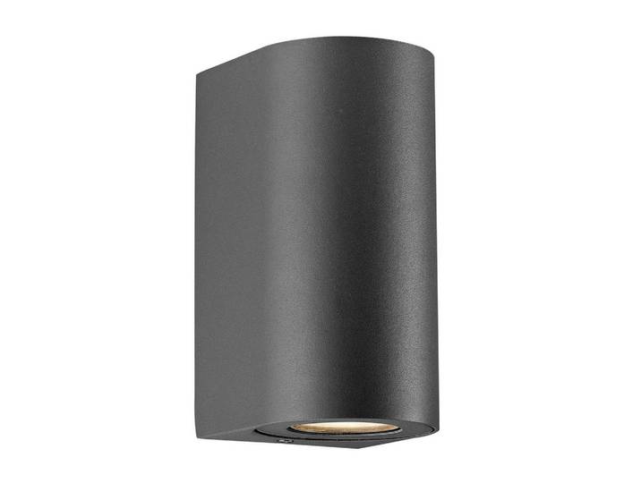 Nordlux Aussenwandleuchte, Schwarz, Metall, halbrund, 10x17.2x8.7 cm, Lampen & Leuchten, Außenbeleuchtung, Außenleuchten