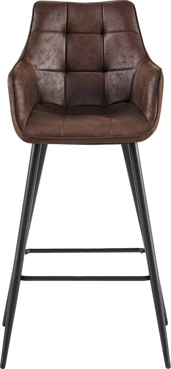 Benoa Barstoel Lucille Arm CEP 09 Donkerbruin met armleuningen