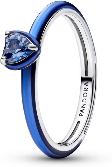 Pandora Blaues Chakra Damenring, Sterlingsilber, ME blau