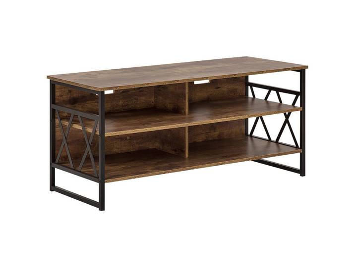 TV-MÖBEL Dunkelbraun, Schwarz CARLISLE 51/120/57 cm