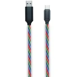 2GO 797146 USB Kabel 1 m USB B USB C Mehrfarbig