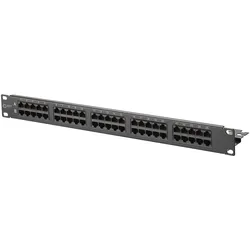 BTR 130886-0203-E UAE 50x8 Cat.3 Patchfeld Stahl blech schwarz 1308860203E