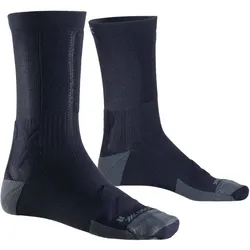 X-SOCKS Gravel Discover Crew Fahrradsocken B036 - black/charcoal 45-47