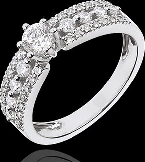 Edenly SolitÃ¤r Schicksal - Zarin - WeiÃŸgold - Diamant 0.27 Karat