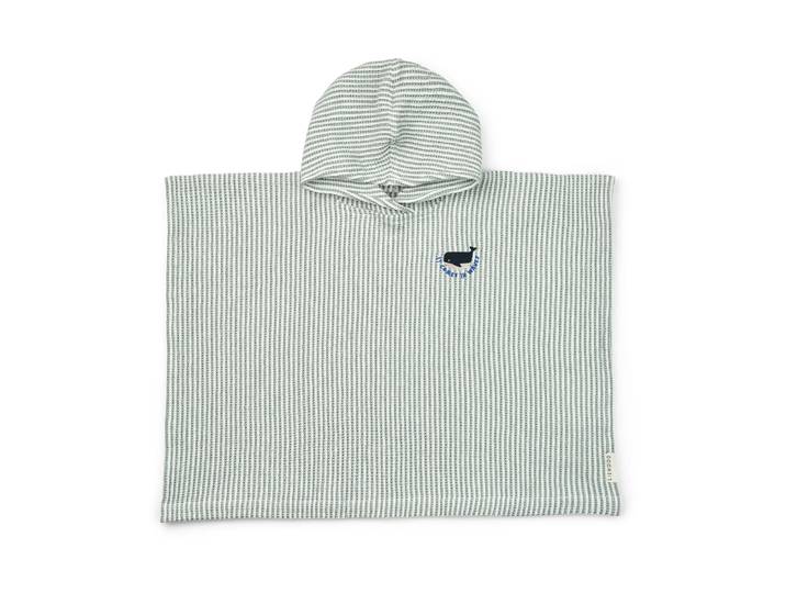 Liewood Poncho de bain Paco Peppermint Creme de la Creme Stripe 3-4 ans