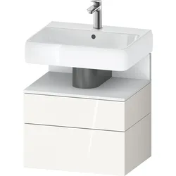 Duravit Waschtischunterschrank wandhängend „Qatego“ 59 × 59 × 47 cm, mit Beleuchtung