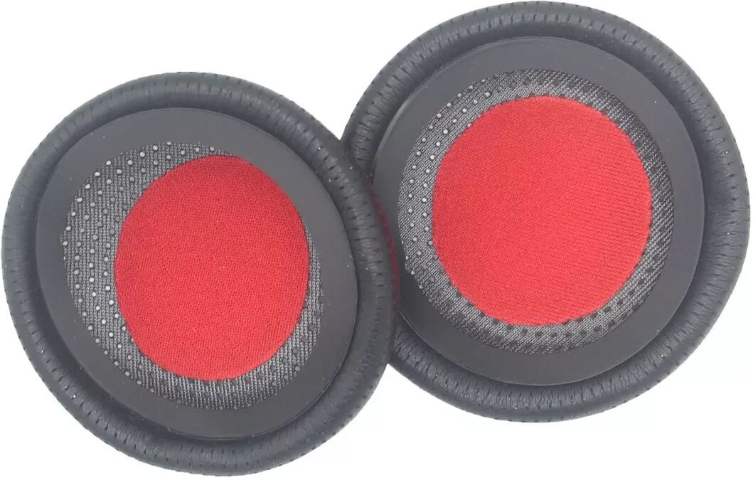INF Proteinleder-Ohrpolsterbezüge, kompatibel mit Plantronics Blackwire C3225 C3215 B825 C510 - Schwarz, Paar