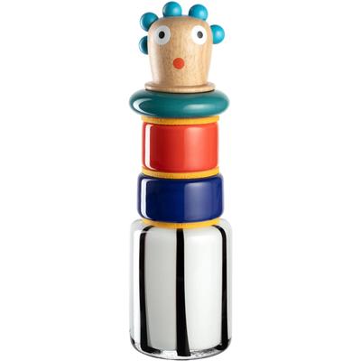 Dekovase LEONARDO "Objektvase BUONI AMICI", bunt (mehrfarbig), B:10,6cm H:35cm T:10,6cm, Glas, Keramik, Vasen