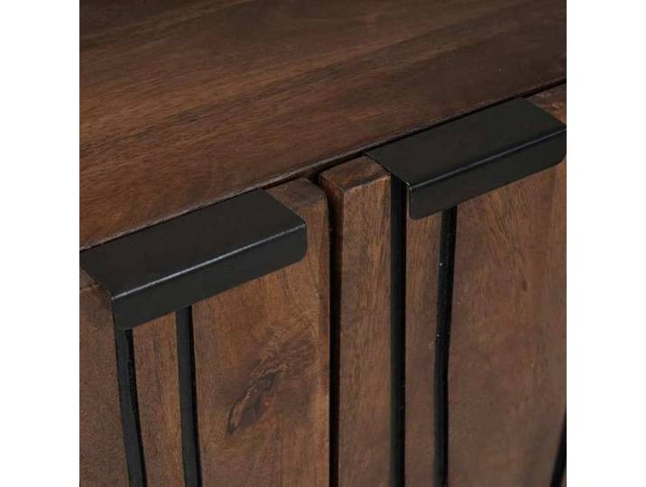 Commode intérieur - Marron - Buffet Armoire base - Marron 60x33x100 cm - bois de manguier massif LL929
