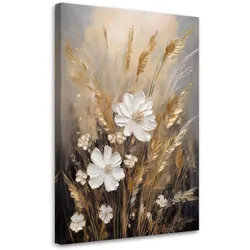 WANDBILD wiesennaturblumen