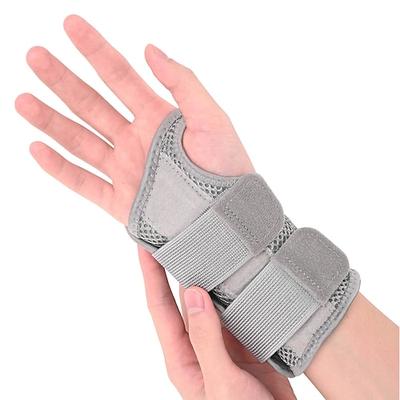 Handgelenkbandage Karpaltunnel für Männer und Frauen, verstellbare Handgelenkbandage zum Schutz beim Sport, Linderung von Arthritis, Sehnenscheidenentzündung, Schmerzlinderung, grau