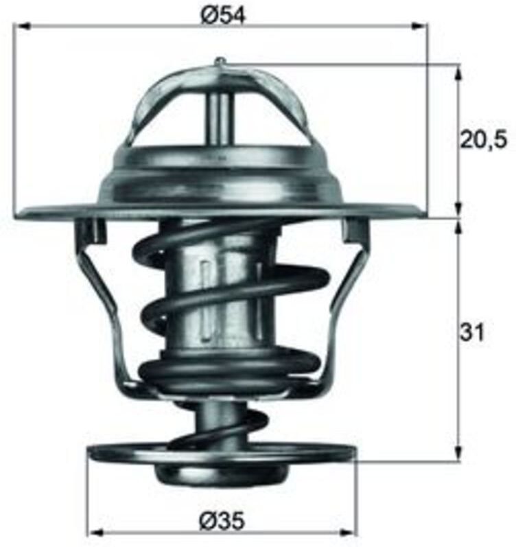 Thermostat, Kühlmittel MAHLE TX 13 71D