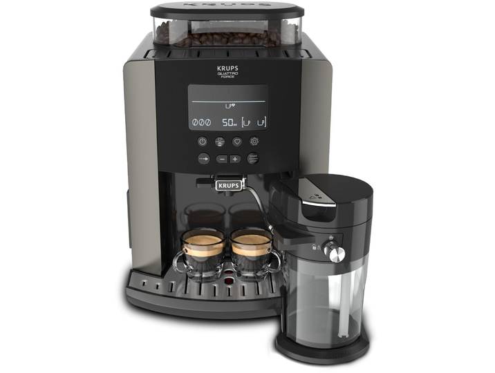 Kaffeevollautomat Krups Arabica Latte schwarz - Kaffeemaschine