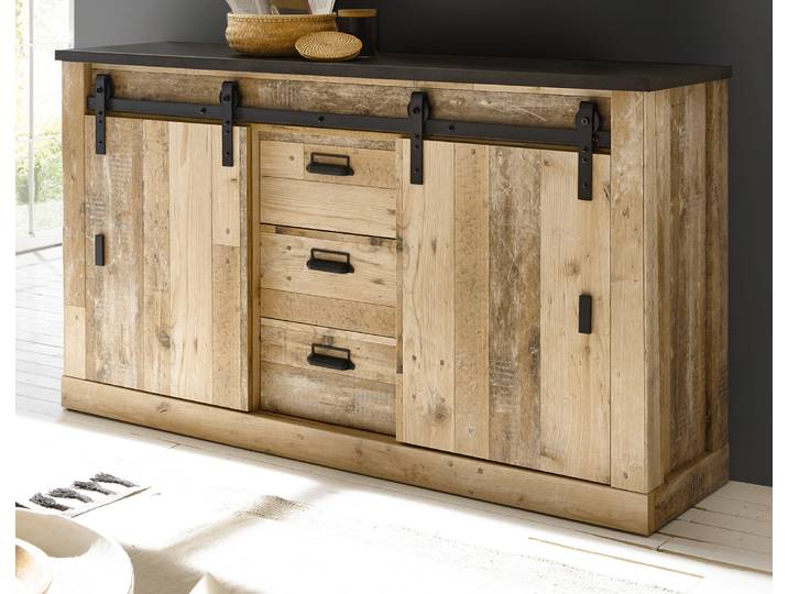 Sideboard \ Stove\ Used Wood Kommode 162 x 91 mit Soft-Close