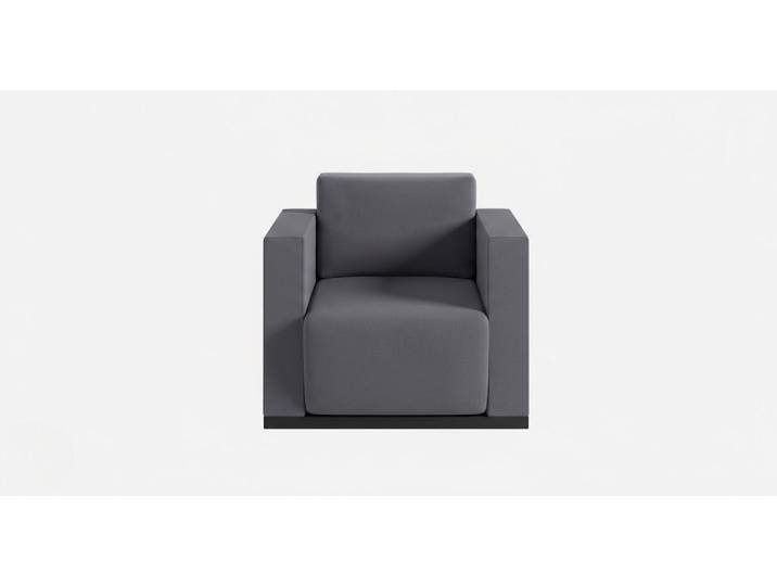 Xlmoebel Sessel Moderner grauer Sessel mit wasserdichtem Design und glatten Ecken (1-St., Moderner Sessel), Made in Europa