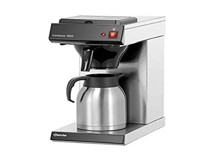 Bartscher A190043 Edelstahl Kaffeemaschine, 2L Kapazität